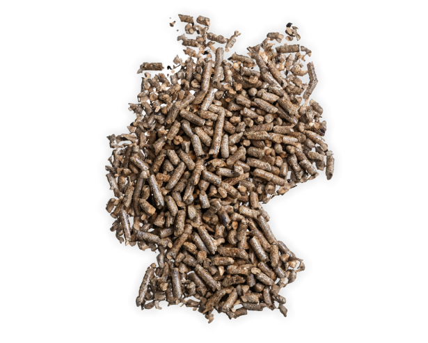 Deutschland gefüllt mit Pellets