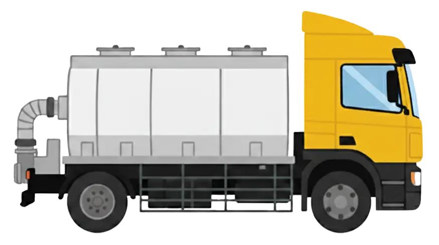 Bild eines Pellets-Lieferwagens